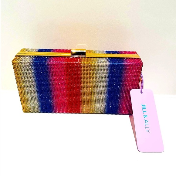 Brand new JILL & ALLY Rhinestone Embellished Convertible Clutch - Picture 3 of 7